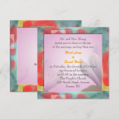 huwelijksuitnodiging van de ouders van groom kaart (Voorkant / Achterkant)