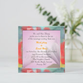 huwelijksuitnodiging van de ouders van groom kaart (Staand voorkant)