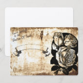 huwelijksuitnodiging van de unie kaart (Voorkant / Achterkant)