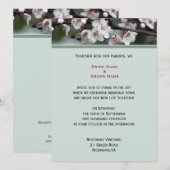 huwelijksuitnodiging van het paar kaart (Voorkant / Achterkant)