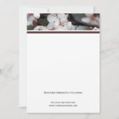 huwelijksuitnodiging van het paar kaart (Achterkant)