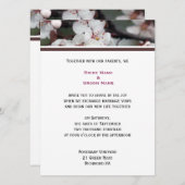 huwelijksuitnodiging van het paar kaart (Voorkant / Achterkant)