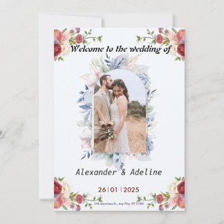 huwelijksuitnodiging Verenigd in Liefde Kaart