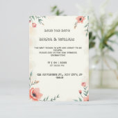 huwelijksuitnodiging voor astel kaart (Staand voorkant)