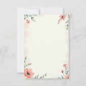 huwelijksuitnodiging voor astel kaart (Achterkant)