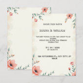 huwelijksuitnodiging voor astel kaart (Voorkant / Achterkant)