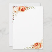 Huwelijksuitnodiging voor een bruidsfeest in de he kaart (Achterkant)