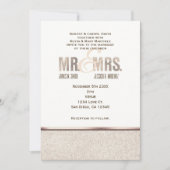 Huwelijksuitnodiging voor Mr. & Mrs. Champange Spa Kaart (Voorkant)