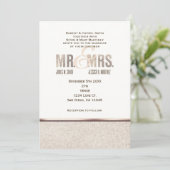 Huwelijksuitnodiging voor Mr. & Mrs. Champange Spa Kaart (Staand voorkant)