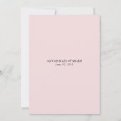 huwelijksuitnodiging voor tropisch palmblad kaart (Achterkant)