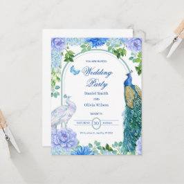 Huwelijksuitnodiging voor verlovingsfeest Waterver Kaart