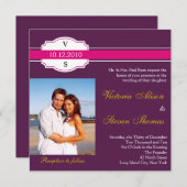 huwelijksuitnodiging voor waslabel kaart (Voorkant / Achterkant)