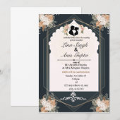 Huwelijksuitnodiging vreugde van liefde save the date (Voorkant / Achterkant)