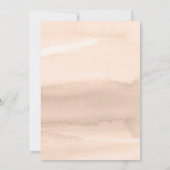 HUWELIJKSUITNODIGING | Waterverf Sage Blush Floral Kaart (Achterkant)