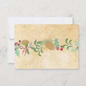 Huwelijksuitnodiging Winter Vakantie Hulst Kaarten RSVP Kaartje (Achterkant)