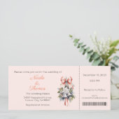 Huwelijksuitnodiging, Winterhuwelijk, Kerstmis Kaart (Staand voorkant)