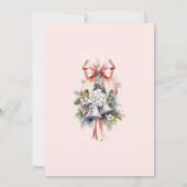 Huwelijksuitnodiging, Winterhuwelijk, Kerstmis Kaart (Achterkant)