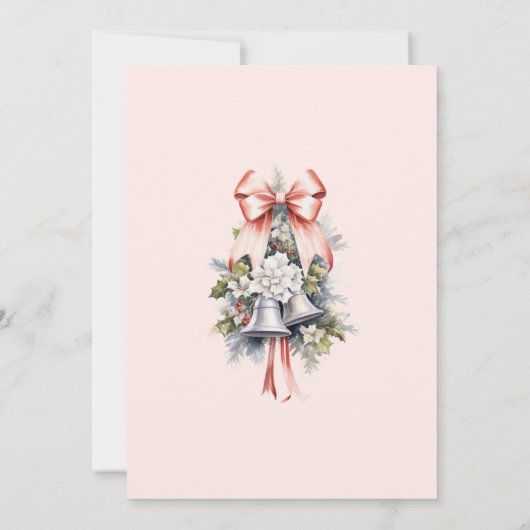 Huwelijksuitnodiging, Winterhuwelijk, Kerstmis Kaart (Achterkant)