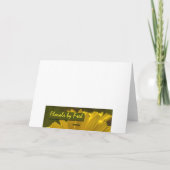 Huwelijksuitnodiging Witte Roos Bedankkaart (Achterkant)