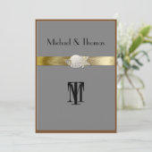 huwelijksuitnodiging, zeesterren, zanddollar kaart (Staand voorkant)