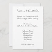 Huwelijksuitnodiging Zilveren Dragonflies Hart Kaart (Achterkant)