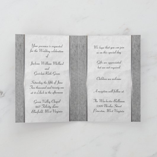 huwelijksuitnodigingen (Binnen)