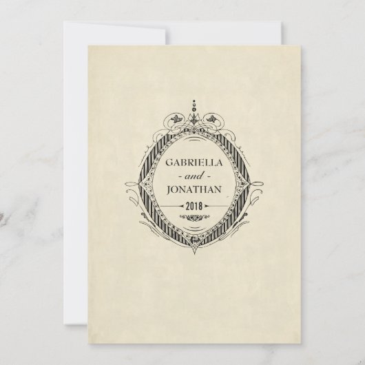  huwelijksuitnodigingen 1 A Kaart (Achterkant)