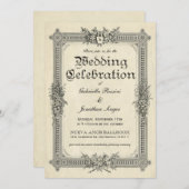 huwelijksuitnodigingen 1 A Kaart (Voorkant / Achterkant)