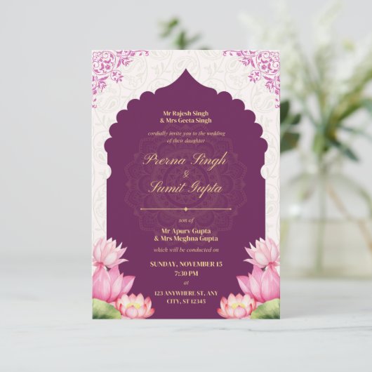 Huwelijksuitnodigingen 2025 save the date (Staand voorkant)