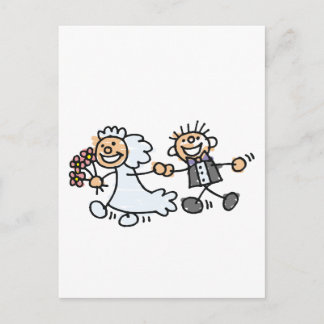 Huwelijksuitnodigingen 42 briefkaart