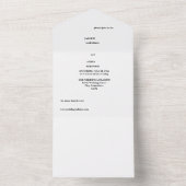 Huwelijksuitnodigingen. Alles-in-één. script All In One Uitnodiging (Binnen)