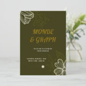 Huwelijksuitnodigingen Art Kaart (Staand voorkant)