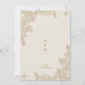 Huwelijksuitnodigingen Art Kaart (Achterkant)