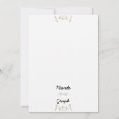 Huwelijksuitnodigingen Art Kaart (Achterkant)