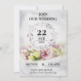 Huwelijksuitnodigingen Art Kaart