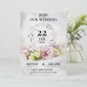 Huwelijksuitnodigingen Art Kaart (Staand voorkant)