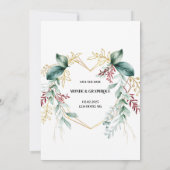 Huwelijksuitnodigingen Art Kaart (Achterkant)