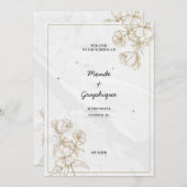 Huwelijksuitnodigingen Art Kaart (Voorkant / Achterkant)