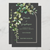 Huwelijksuitnodigingen Art Kaart (Voorkant / Achterkant)