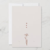 Huwelijksuitnodigingen Art Kaart (Achterkant)