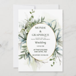 Huwelijksuitnodigingen Art Kaart