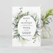 Huwelijksuitnodigingen Art Kaart (Staand voorkant)