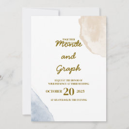 Huwelijksuitnodigingen Art Kaart