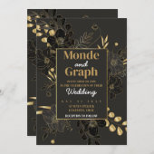 Huwelijksuitnodigingen Art Kaart (Voorkant / Achterkant)