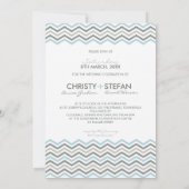 HUWELIJKSUITNODIGINGEN :: chevron1 5x7 3 Kaart (Achterkant)