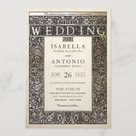 Huwelijksuitnodigingen | Collectie Champagne Ivy Kaart