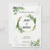 Huwelijksuitnodigingen Een liefdesverhaal begint Feestdagenkaart (Voorkant)