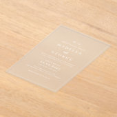 Huwelijksuitnodigingen Eenvoudige Sjabloon Minimal (Laagn)