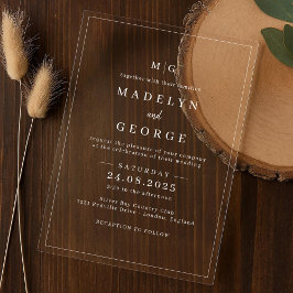 Huwelijksuitnodigingen Eenvoudige Sjabloon Minimal