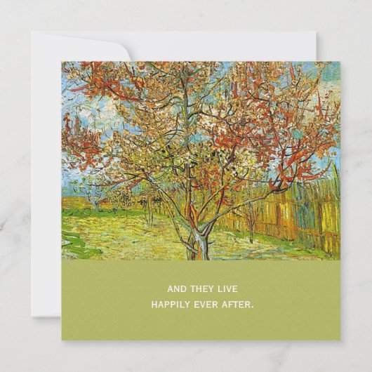 Huwelijksuitnodigingen.  florale roze perzikkleuri kaart (Achterkant)